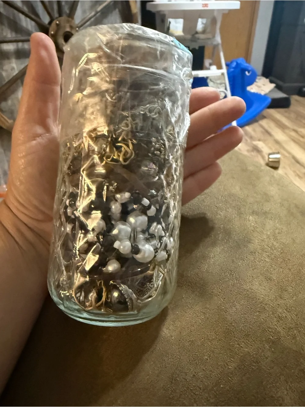 12 once jewelry jars. New and used